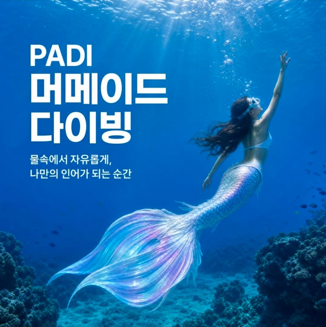 Padi mermaid 원데이 자격과정 강의 사진